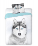 Laste voodipesukomplekt 3 D Wild Husky, 2-osaline