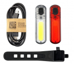 Mactronic 60+18lm USB laetav jalgrattavalgustite komplekt DuoSlim