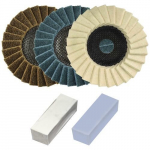 Poleerimiskomplekt roostevabast terasest DRONCO 125x22,23 mm (5 tk)