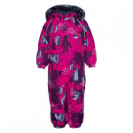Huppa Laste talvekombe ORION, fuchsia pattern