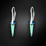 Naiste h&otilde;bedased k&otilde;rvar&otilde;ngad DiamondSky "Smaile (Bermuda Blue)" Swarovski kristallidega