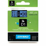 DYMO D1 teip 12 mm x 7 m must sinisel