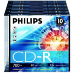 Philips CD-R 80 700MB SLIM CASE 10