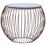 vidaXL kohvilaud, kuldne, &Oslash; 51 cm, Auksas