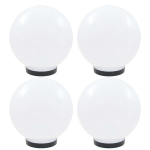 vidaXL LED-lambid, 4 tk, kera, 25 cm, PMMA