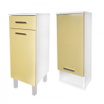 Vannitoam&ouml;&ouml;bli komplekt F1001345, kollane/valge