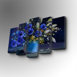 Viieosaline reproduktsioon Lillekimp vaasis