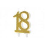 S&uuml;nnip&auml;evak&uuml;&uuml;nal number 18, kuldne, 7,5 cm
