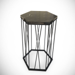 Laud Kalune Design Cetrus, must/valge