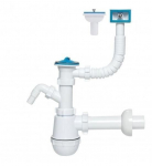 Valamu sifoon Tycner 50 mm &uuml;levooluga (n&otilde;udepesumasina/pesumasina &uuml;hendusega)