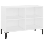vidaXL metalljalgadega telerikapp, valge, 69,5x30x50 cm