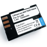 Aku D-Li90 seeria t&auml;ielikult dekodeeritud K-1, K-3, K-5 (1250mAh)