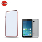 Telone Super Thin Transparent Silicone Back Case Xiaomi Redmi Note 4 with Rose gold color frame