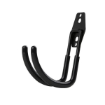 Metallist 2 konksuga hoidik elektris&otilde;iduki kaabli jaoks, must