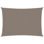 vidaXL oxford-kangast p&auml;ikesepuri, ristk&uuml;lik, 3 x 5 m, pruunikashall, Tumehall