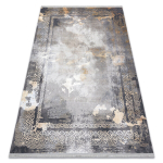 Vaip Luce 77 kaasaegne Raam vintage pestud - Struktuuriline hall / sinep