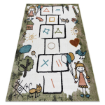 Vaip FUN Hop lastele, loomad roheline