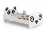 Laste voodi Loomad koos madratsiga 144 cm x 80 cm x 70 cm, panda