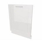 N&otilde;udepesumasina esipaneel Natalia White Gloss, 71,3 x 59,6 cm, valge