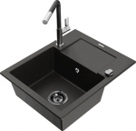 Graniitk&ouml;&ouml;givalamu Mexen Enzo koos segisti ja sifooniga, Metallic black/gold+Black/Chrome