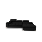 Pehme nurgadiivan NORE Ricardo, must