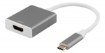 Deltaco USBC-HDMI9, USB-C, HDMI, 0.2m