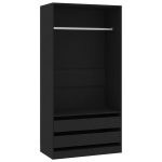vidaXL garderoob must 100 x 50 x 200 cm puitlaastplaat