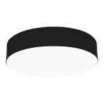 &Uuml;mmargune LED-valgusti Mora 40 W, must