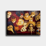 Reproduktsioon l&otilde;uendil Karnevalimask