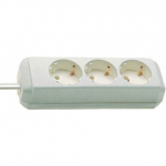Pikendusjuhe 3m 3-pesa valge H05VV-F 3G1,5mm&sup2;