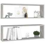 Seinariiulid, 80x15x26,5 cm, 2 tk, hall, Hall