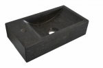 V&auml;ike kivist kraanikauss B-STONE 40x22 cm, K&Auml;SIT&Ouml;&Ouml;, segisti vasakul, V&auml;ike kivist kraanikauss B-STONE 40x22 cm, K&Auml;SIT&Ouml;&Ouml;, segisti vasakul