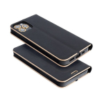 Telefoni&uuml;mbris Luna Book Gold Samsung Galaxy A40, must