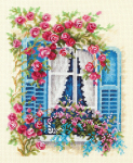 Tikkimiskomplekt Magic Needle "Blossoming Window" 74-01