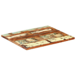 vidaXL ristk&uuml;likukujuline lauaplaat 60 x 70 cm 25&ndash;27 mm taastatud puit