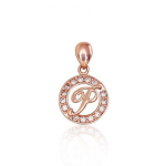 Ripats punasest kullast "P" DS01K326