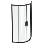 Poolringikujuline du&scaron;ikabiin Ideal Standard Connect 2, 90 x 90 x 195 cm, raadius 55 cm, l&auml;bipaistev klaas, mattmust K9251V3