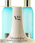 Komplekt du&scaron;igeel ja ihupiim Vivian Gray Gemstone Jasmine & Patchouli, 2 x 300 ml