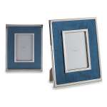 Fotoraam - Giftdecor - 15 x 10 cm - Samet - Alumiinium - Tumesinine
