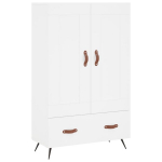 vidaXL k&otilde;rge kapp, valge, 69,5 x 31 x 115 cm, tehispuit