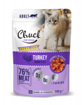 Chuck Pouch Adult Sterilised with Turkey konserv steriliseeritud kassidele kalkuniga, 100 g x 24 tk