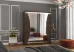 Kapp koos Led valgustusega Charlotte 180, tumepruun