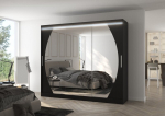 Kapp koos Led valgustusega Cambe 250, must