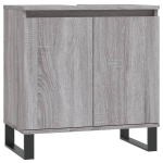 vidaXL vannitoakapp, hall Sonoma tamm, 58 x 33 x 60 cm, tehispuit, Hall