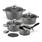 Pottide komplekt KonigHoffer Pollo Grey koos tarvikutega, 8-osaline