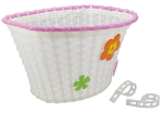 Jalgrattakott Azimut KID Big white flowers, 17x27x20 cm, valge