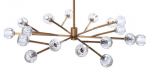 HANGING LAMP PRISM 122X122X210CM STAL CRYSTAL BRASS