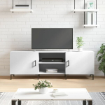 vidaXL telerikapp, valge, 150 x 30 x 50 cm, tehispuit
