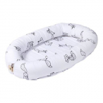 Beebipesa Nordbaby Nestor Fox print, valge/must