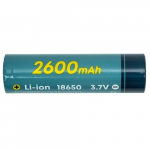 Aku 18650, 3,7 V, 1C, 2600 mAh